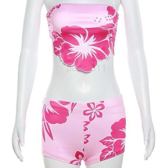 Pink Floral Two-Piece Set - Picture 3 of 4